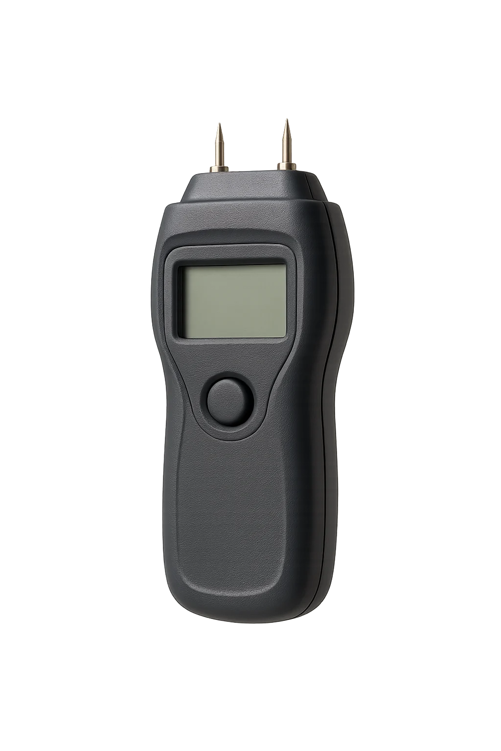 Pin-type moisture meter, two pins, on paper
